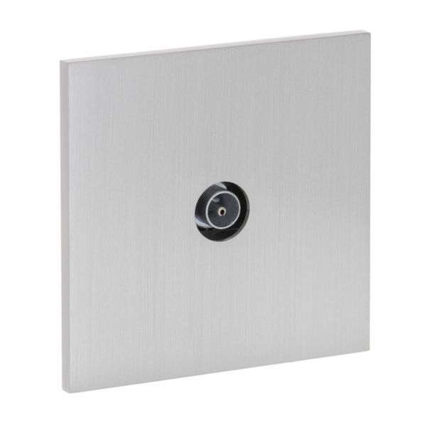 Art d'Arnould universe Epure single television socket - brushed steel image 2