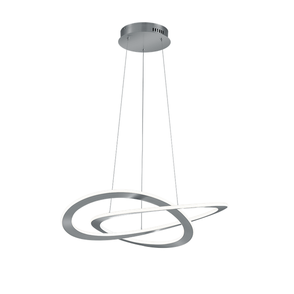 Oakland LED pendant brushed steel image 1