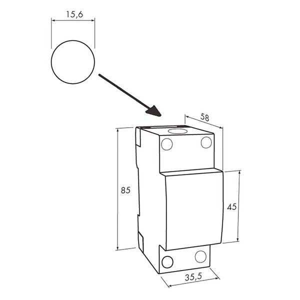 Modular current transformer 100/5A 3VA CL1 image 3