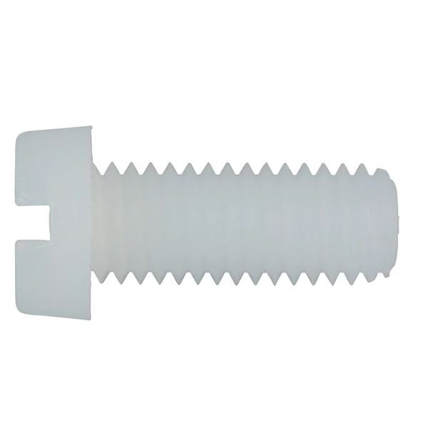 Slottet Plastic Cylinder Heat Screw M6x12 DIN84 PA6.6 image 1