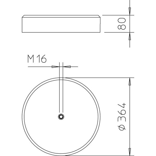 101 B2-16 M16 Stand with M16 thread for air-termin. rods w. thread M16 image 2