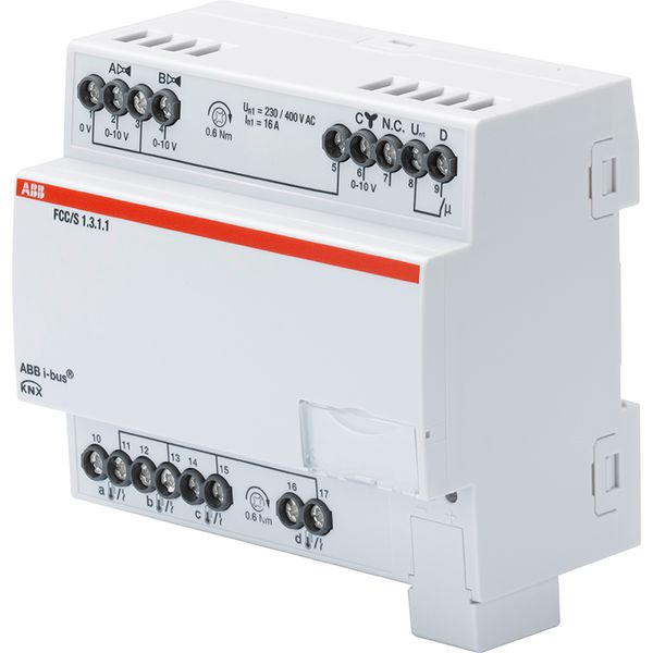 FCC/S1.3.1.1 Fan Coil Controller, 3 x 0-10 V, MDRC image 1