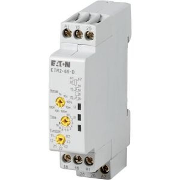 Timing relay, 2W, 0.05s-100h, multi-function, 12-240VAC 50/60Hz, 12-240VDC image 2