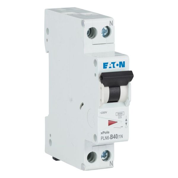 Miniature circuit breaker (MCB), 40 A, 1p+N, characteristic: B image 10