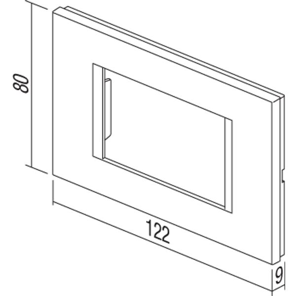 Cover frame 3M, soft touch black image 3