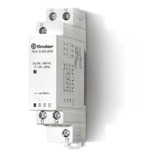 MONITORING RELAY 3 PHASE PUSH-IN image 1