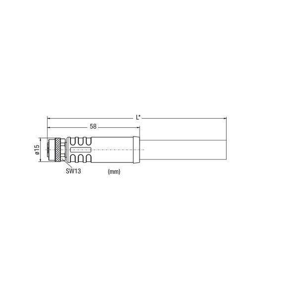 Sensor/Actuator cable M8 socket straight M8 plug angled image 6