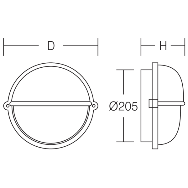 ALU-SUPERIOR, white, on/off Wall luminaires, D 245 H 125, Plastic (PC) image 3