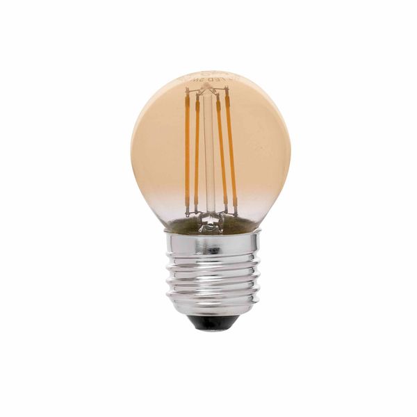 BULB G45 E27 LED 4W FILAMENTO AMBAR DIMABLE 2200K image 1