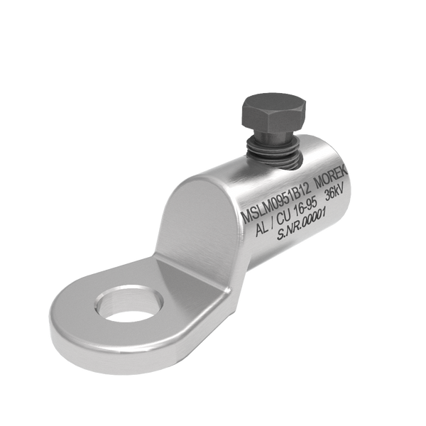 MSLM95 Al/Cu 16-95mm² 36kV 1xBrass screw SB cable lug M12 image 1