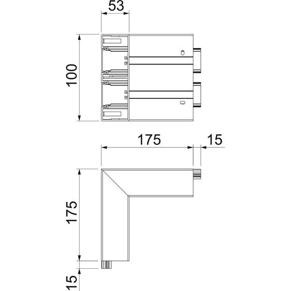 GK-AS53165RW External corner rigid form 190x190x165 image 2