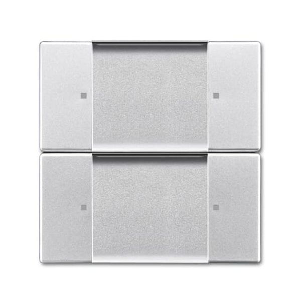 6736/01-83 CoverPlates (partly incl. Insert) Remote control Aluminium silver image 9
