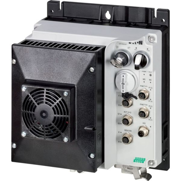 Speed controllers, 8.5 A, 4 kW, Sensor input 4, Actuator output 2, 400/480 V AC, PROFINET, HAN Q4/2, with braking resistance, with fan image 3