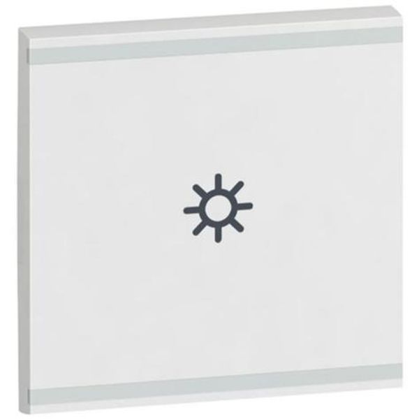 Square key cover Arteor BUS/SCS - light symbol - 2 modules - white image 1