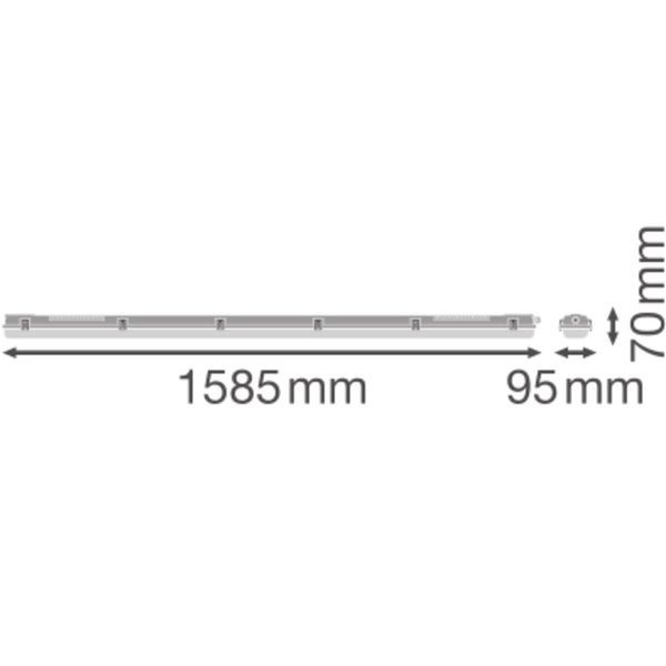 DAMP PROOF HOUSING GEN 3 1500 P 2XLAMP IP65 image 16