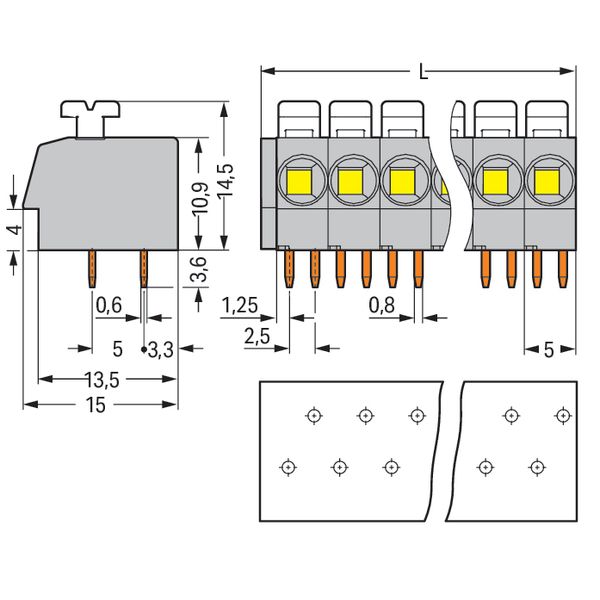 804-107 PCB terminal block; push-button; 2.5 mm² image 4