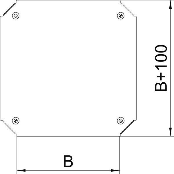 DFKM 200 FS Cover, intersection for RKM 200 B=200mm image 2