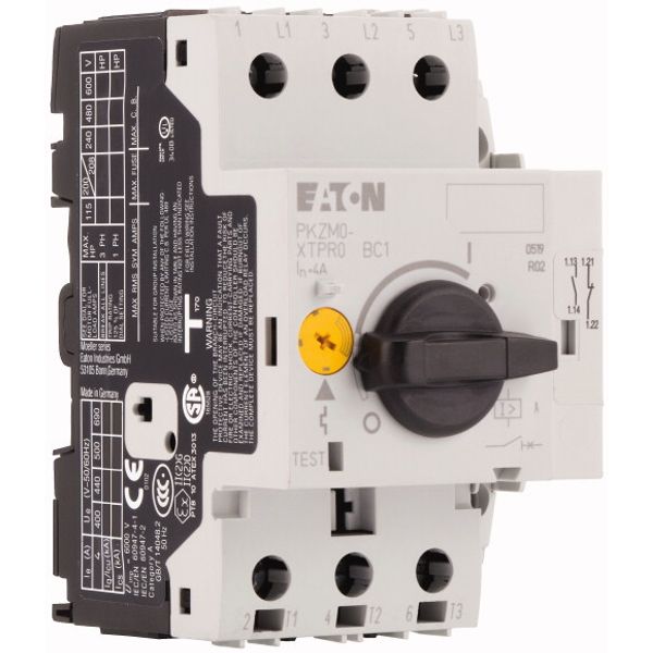 Motor-protective circuit-breaker, 3p+1N/O+1N/C, Ir=1.6-2.5A, screw con image 4