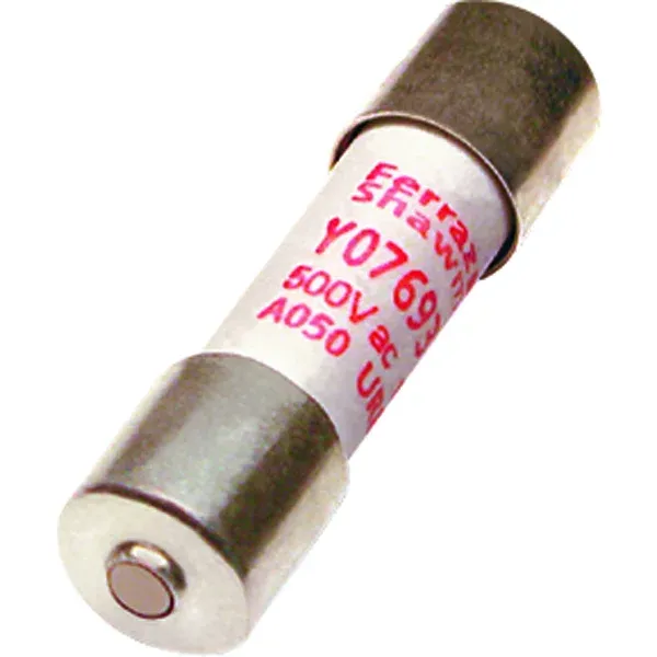 High-Speed Cylindrical Fuse 10x38 aR 500VAC 1A - Striker image 2