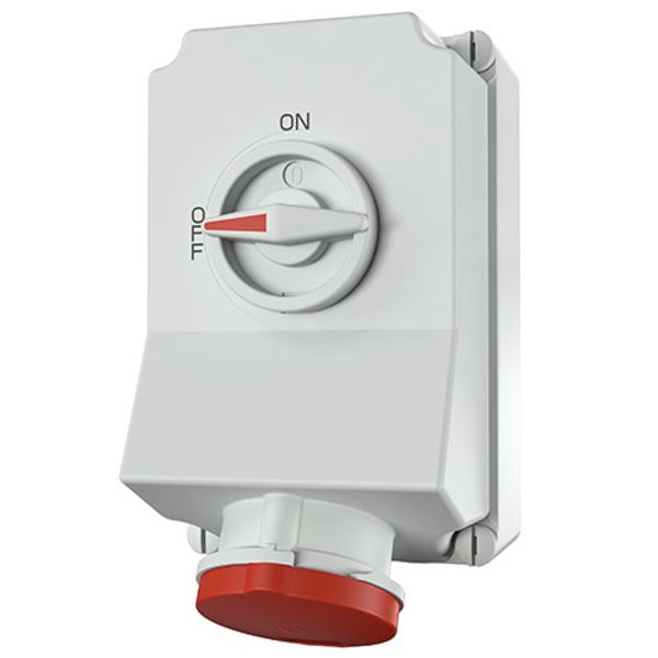 Mennekes Wall mounted recept., 63A4p6h400V, IP44 5956A image 2