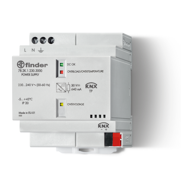 Switch.power suppl.70mm.In.230...240VAC Off.KNX 640mA 40W 24VDC (78.2K.1.230.3000) image 2