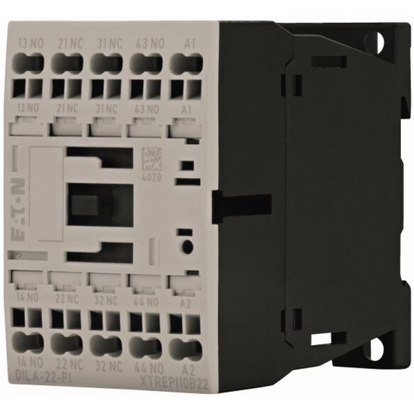 Contactor relay, 230 V 50 Hz, 240 V 60 Hz, 2 N/O, 2 NC, Push in terminals, AC operation image 2