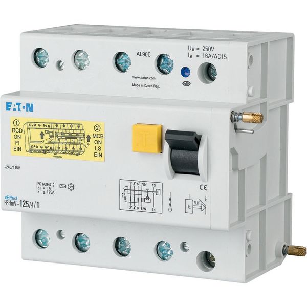 Residual-current circuit breaker trip block for AZ, 80A, 4p, 30mA, type A image 5
