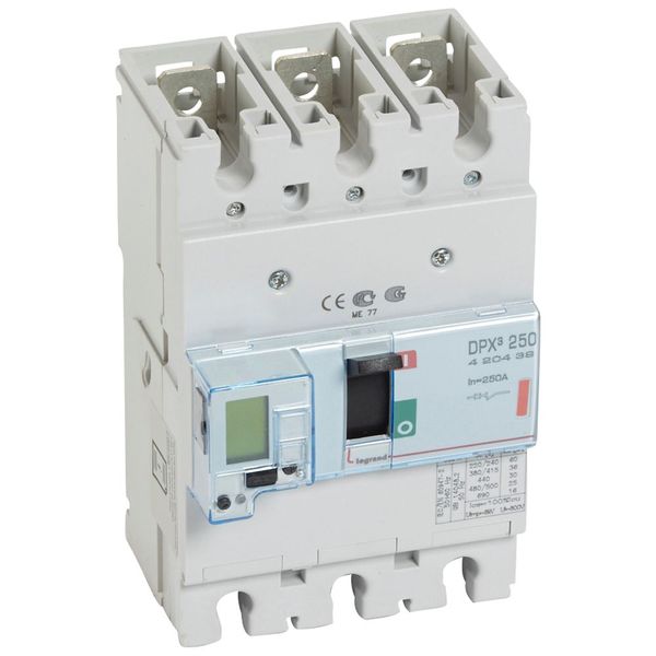MCCB electronic + energy metering - DPX³ 250 - Icu 36 kA - 400 V~ - 3P - 250 A image 2