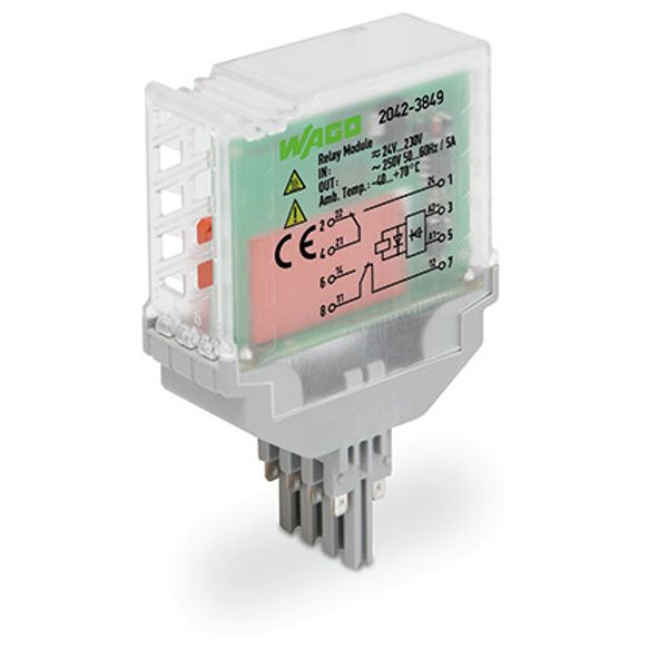 Relay module Nominal input voltage: 24 … 230 V AC/DC 2 changeover cont image 2