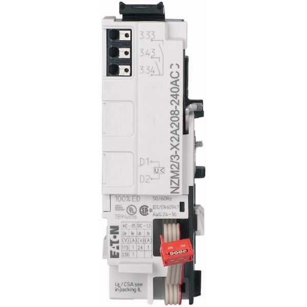 Relay module for NZM2/3, configurable, 2NO, 24DC, 24-230AC, PI image 6