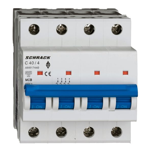 Miniature Circuit Breaker (MCB) AMPARO 6kA, C 40A, 4-pole image 8