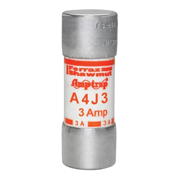 Fuse A4J - Class J - Fast-Acting 600VAC 300VDC 3A Ferrule image 1