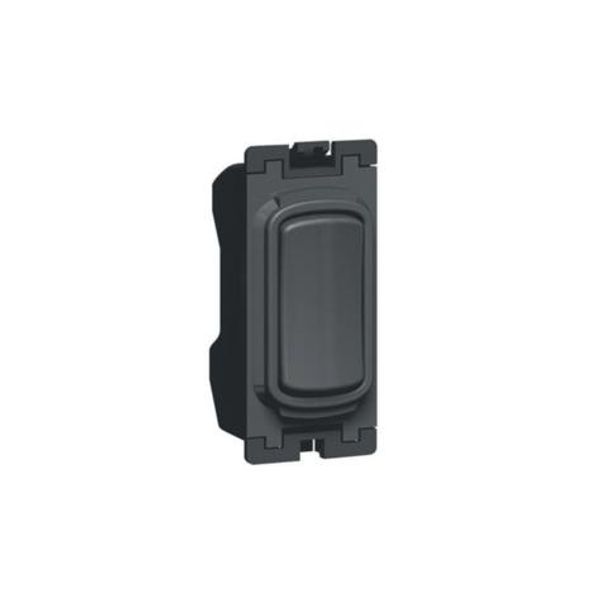 Synergy™ - Switch Grid module - 2 way retractive centre off - 20AX-250V~-anthracite image 1