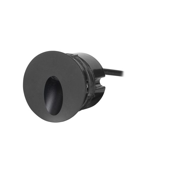Recessed wall lighting IP65 ICON ROUND BLACK LED 2.2W 3000K Black image 1