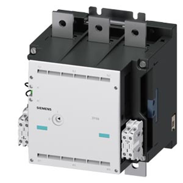 Contactor, Size 14, 3-pole, AC-3, 450 kW, 400/380 V (1000 V) Auxiliary .... 3TF6944-8CS7 image 1