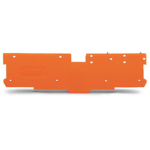 End and intermediate plate 1.1 mm thick orange image 1