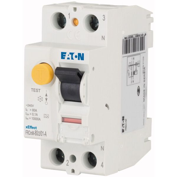 Residual current circuit breaker (RCCB), 80A, 2p, 100mA, type A image 3