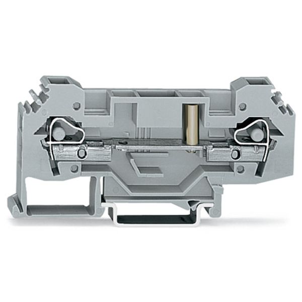 2-conductor through terminal block 6 mm² with test option gray image 2