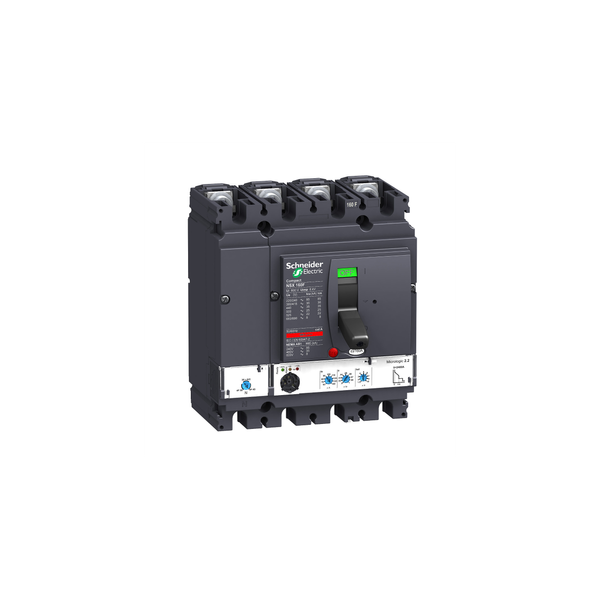 circuit breaker ComPact NSX160F, 36 kA at 415 VAC, MicroLogic 2.2 trip unit 160 A, 4 poles 4d image 6