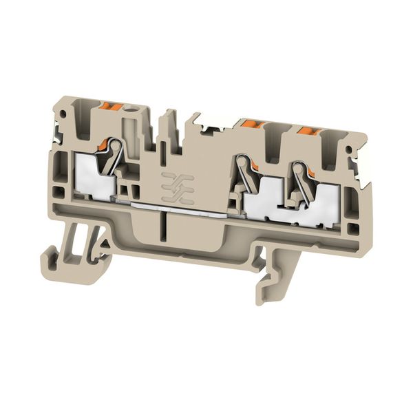 Feed-through terminal block, PUSH IN, 2.5 mm², 800 V, 24 A, Number of  image 1