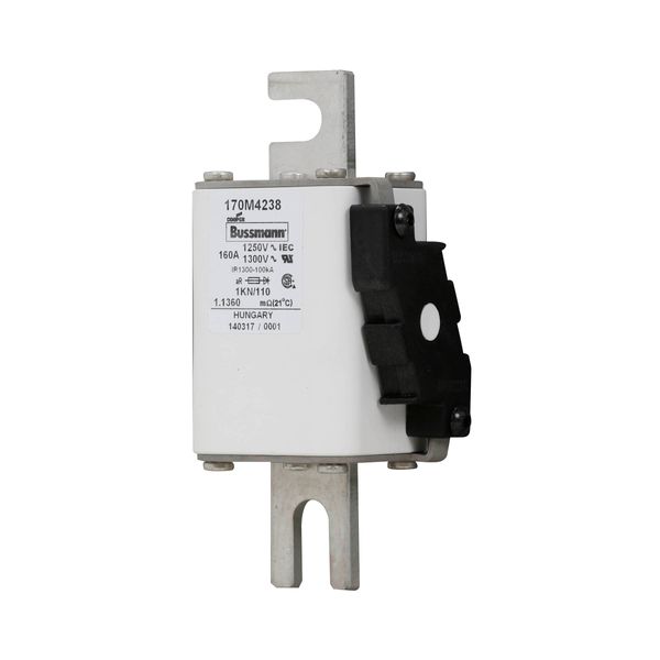 Fuse-link, high speed, 160 A, AC 1250 V, size 1, 53 x 69 x 138 mm, aR, DIN, IEC, single indicator image 7