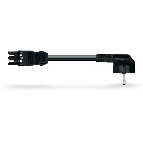 pre-assembled adapter cable Eca Socket/SCHUKO plug black image 2