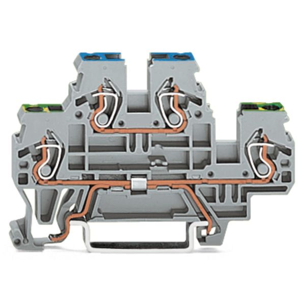 Double-deck terminal block Ground conductor/through terminal block 2.5 image 2