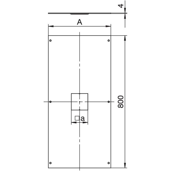 OKA DAT 200 Device connection lid for trunking system OKA2 800x200x4 image 2