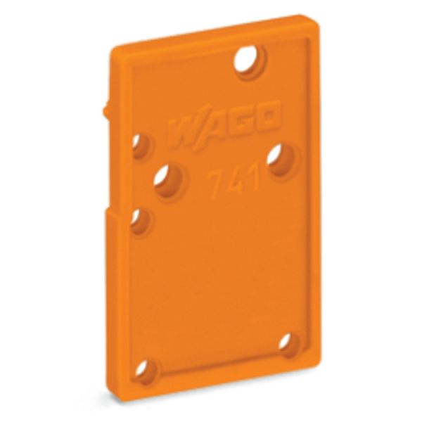 End plate snap-fit type 1.5 mm thick orange image 3