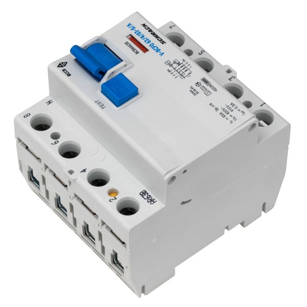 Residual current circuit breaker 63A, 4-p, 300mA,type S, A,V image 2