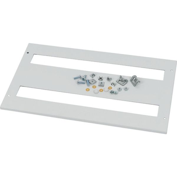 Front cover, +mounting kit, for FAZ, vertical, HxW=200x800mm, grey image 5