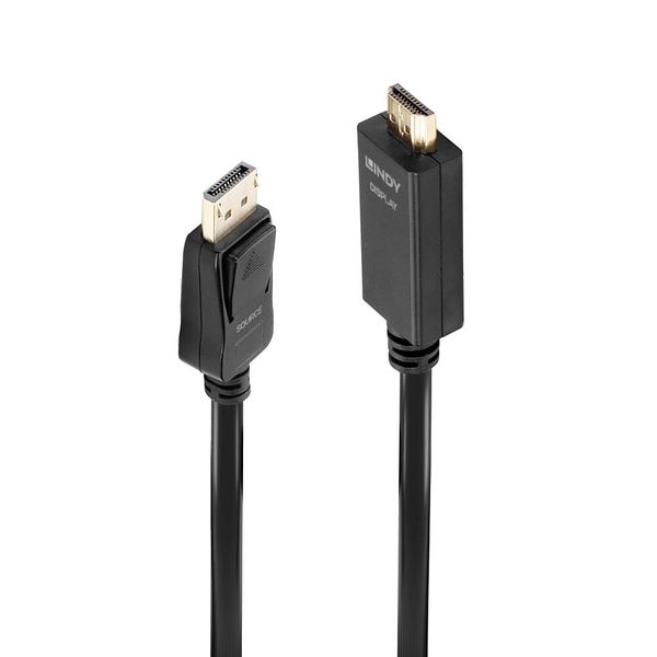 5m Display Port to HDMI 4K30Hz Adapter Cable Connects a single DisplayPort device to a single HDMI® Display with a maximum resolution of 3840x2160@30Hz image 1