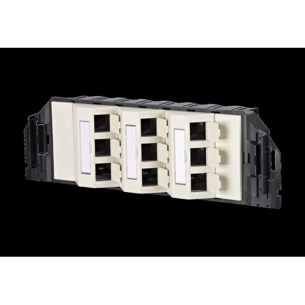 Subway underfloor unit GB3 Modul 9 port unequipped pearl white image 2