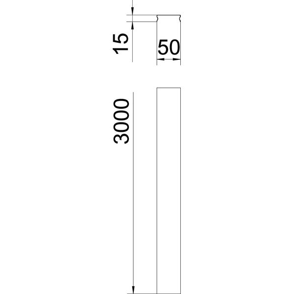 DGRR 50 FT Cover snapable for mesh cable tray 50x3000 image 2